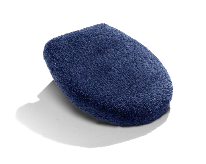 Badgarnituren - Kleine Wolke Badgarnitur in Table Tuft Qualität, in Größe 100 (Vorleger halbrund, 50/ 80 cm) bis 112 (WC-Deckelbezug, 47/ 50 cm), in Farbe BLAU Ansicht 1