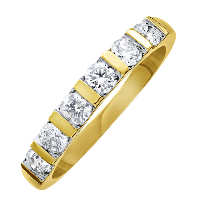 Ringe - Handgearbeiteter Damenring mit echten Brillanten, in Größe 160 bis 220, in Farbe GOLD Ansicht 2