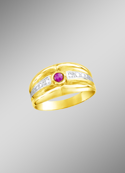 Ringe - Vergoldeter Damenring, in Größe 160 bis 220, in Farbe  Ansicht 1