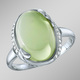- Damenring mit echt Jade und synth. Zirkonia, in Größe 160 bis 220, in Farbe  – Ansicht 1