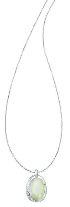 - Edelstein Anhänger mit Ankerkette, in Farbe  Ansicht 2