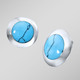 - Ohrclips mit Türkis, in Farbe  – Ansicht 1