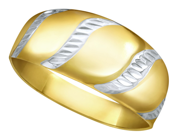 Ringe - Damenring in Bicolor Ansicht 2 Ringe - Damenring in Bicolor, in Größe 160 bis 220, in Farbe  Ansicht 2