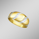 Ringe - Damenring in Bicolor – Ansicht 1 Ringe - Damenring in Bicolor, in Größe 160 bis 220, in Farbe  – Ansicht 1
