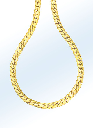 Schwere Panzerkette aus Gold