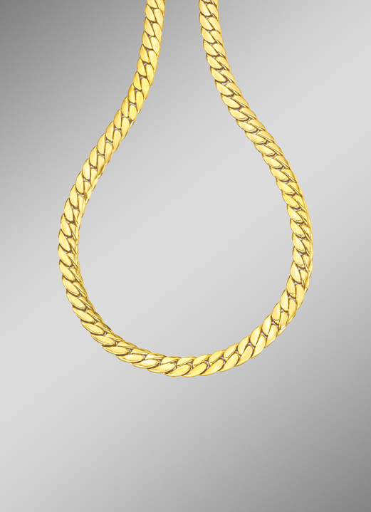 Halsketten - Schwere Panzerkette aus Gold, in Farbe  Ansicht 1