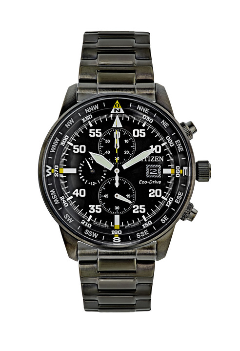 Funkuhren/Solaruhren - Solar-Herrenuhr in Flieger-Optik  Ansicht 2 Funkuhren/Solaruhren - Solar-Herrenuhr in Flieger-Optik , in Farbe  Ansicht 2