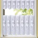 Kurzgardinen - Jacquard Kurzstore mit Schmetterlings-Dessin – Farbe WEISS Kurzgardinen - Jacquard Kurzstore mit Schmetterlings-Dessin, in Größe 661 (H30xB 90 cm) bis 858 (H60xB120 cm), in Farbe WEISS