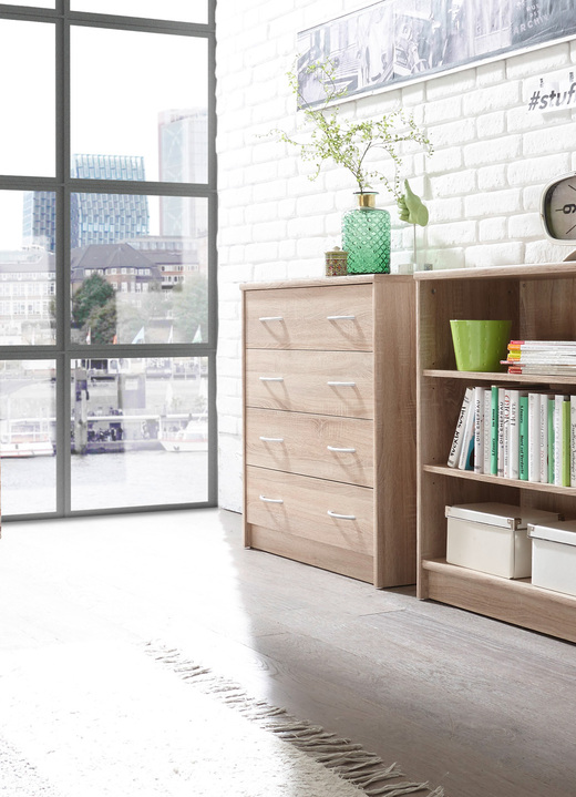 Kommoden - Kombifreundlichen Kommode mit 4 Schubladen, in Farbe WEISS Ansicht 3