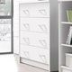 Kommoden - Kombifreundlichen Kommode mit 4 Schubladen, in Farbe WEISS