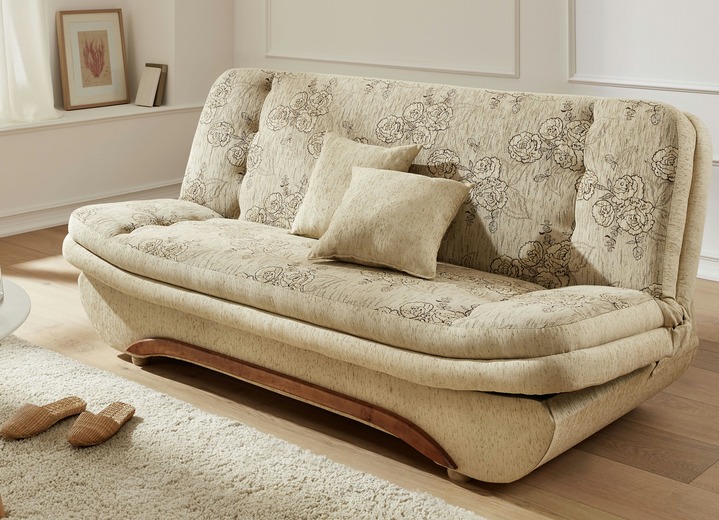 - Klick-Klack-Sofa mit Bettkasten, in Farbe BEIGE Ansicht 1