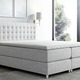 Boxspringbetten - Boxspringbett mit Topper, in Farbe GRAU
