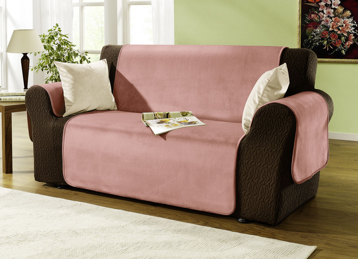 Sessel- & Sofaüberwürfe - Edel und angenehm: Rutschfeste Wohnaccessoires für Sie! Ansicht 14 Sessel- & Sofaüberwürfe - Edel und angenehm: Rutschfeste Wohnaccessoires für Sie!, in Größe 101 (Sesselschoner 50x150 cm) bis 905 (2 Kissenbezüge, je 40x 40 cm), in Farbe BRAUN Ansicht 14