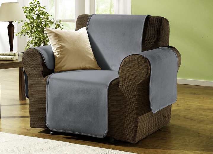 Sessel- & Sofaüberwürfe - Edel und angenehm: Rutschfeste Wohnaccessoires für Sie! Ansicht 15 Sessel- & Sofaüberwürfe - Edel und angenehm: Rutschfeste Wohnaccessoires für Sie!, in Größe 101 (Sesselschoner 50x150 cm) bis 905 (2 Kissenbezüge, je 40x 40 cm), in Farbe BRAUN Ansicht 15