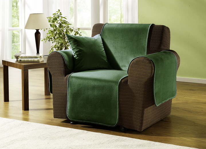 Sessel- & Sofaüberwürfe - Edel und angenehm: Rutschfeste Wohnaccessoires für Sie! Ansicht 17 Sessel- & Sofaüberwürfe - Edel und angenehm: Rutschfeste Wohnaccessoires für Sie!, in Größe 101 (Sesselschoner 50x150 cm) bis 905 (2 Kissenbezüge, je 40x 40 cm), in Farbe BRAUN Ansicht 17