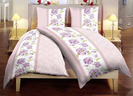 Bettwäsche-Set 6-teilig mit Rosen-Motiv