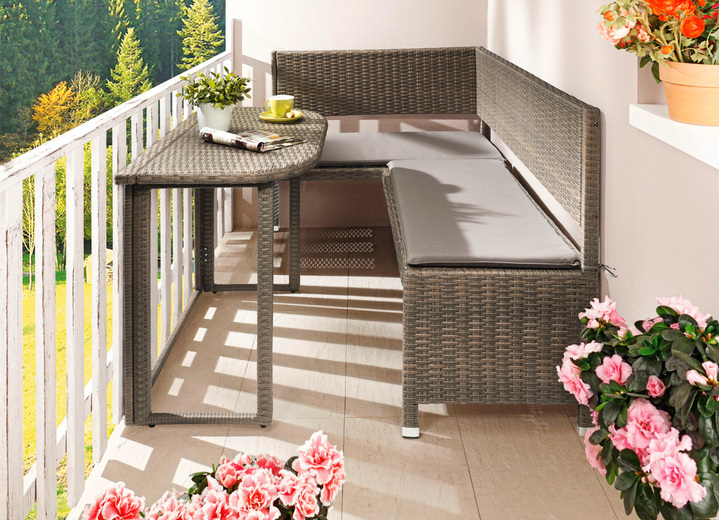 Garten - Balkonmöbel-Serie, in Farbe GRAU, in Ausführung Klapptisch Ansicht 1