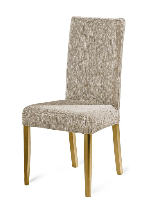 - Stuhlbezüge in beliebter Stretch-Qualität, in Größe 106 (Stuhlbezug) bis 112 (Stuhlbezug, 2er-Set), in Farbe TAUPE Ansicht 1