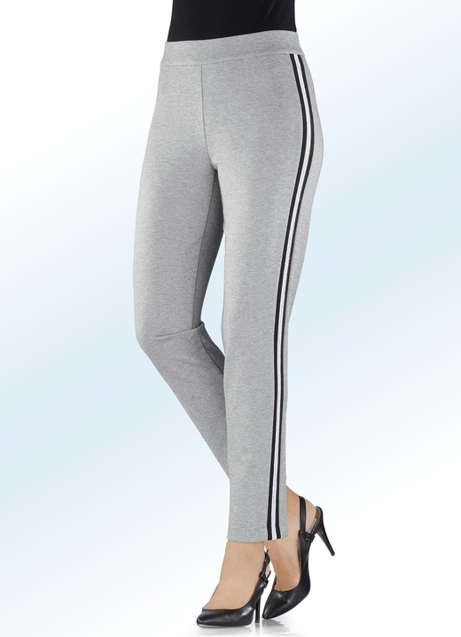 - Angesagte Hose im Joggpant-Style, in Größe 017 bis 052, in Farbe MITTELGRAU MEL.