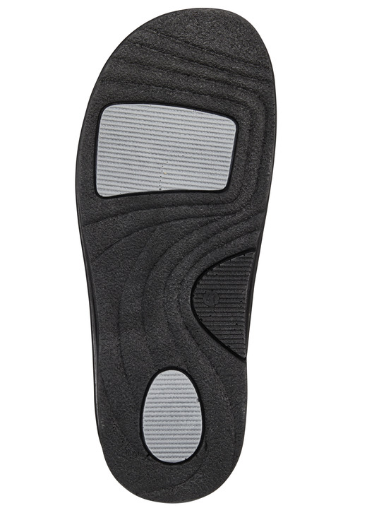 Sandalen & Pantoletten - Mubb, bequeme Herren-Pantoletten, Weite H, mit herausnehmbarem Fußbett, in Größe 040 bis 046, in Farbe COGNAC Ansicht 7