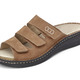 Sandalen & Pantoletten - Mubb, bequeme Herren-Pantoletten, Weite H, mit herausnehmbarem Fußbett, in Größe 040 bis 046, in Farbe COGNAC – Farbe COGNAC – Ansicht 1