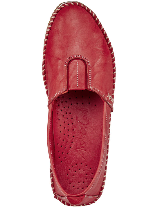 Slipper & Schnürschuhe - Andrea Conti, leichte Damen-Slipper, mit Gummizug Ansicht 3 Slipper & Schnürschuhe - Andrea Conti, leichte Damen-Slipper, mit Gummizug, in Größe 036 bis 041, in Farbe ROT Ansicht 3