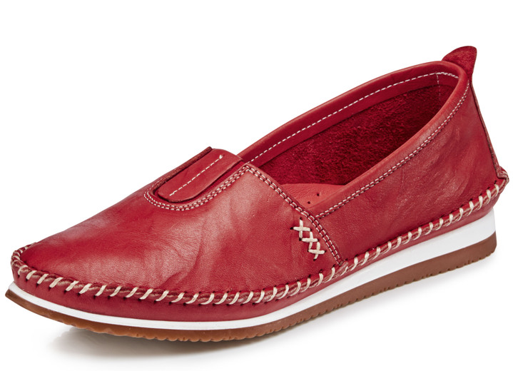 Slipper & Schnürschuhe - Andrea Conti, leichte Damen-Slipper, mit Gummizug Ansicht 2 Slipper & Schnürschuhe - Andrea Conti, leichte Damen-Slipper, mit Gummizug, in Größe 036 bis 041, in Farbe WEISS Ansicht 2
