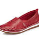 Slipper & Schnürschuhe - Andrea Conti, leichte Damen-Slipper, mit Gummizug – Farbe ROT – Ansicht 1 Slipper & Schnürschuhe - Andrea Conti, leichte Damen-Slipper, mit Gummizug, in Größe 036 bis 041, in Farbe WEISS – Farbe ROT – Ansicht 1