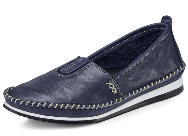 Slipper & Schnürschuhe - Andrea Conti, leichte Damen-Slipper, mit Gummizug Ansicht 5 Slipper & Schnürschuhe - Andrea Conti, leichte Damen-Slipper, mit Gummizug, in Größe 036 bis 041, in Farbe ROT Ansicht 5