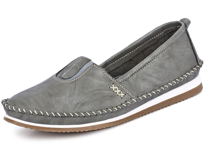 Slipper & Schnürschuhe - Andrea Conti, leichte Damen-Slipper, mit Gummizug Ansicht 9 Slipper & Schnürschuhe - Andrea Conti, leichte Damen-Slipper, mit Gummizug, in Größe 036 bis 041, in Farbe ROT Ansicht 9