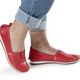 Slipper & Schnürschuhe - Andrea Conti, leichte Damen-Slipper, mit Gummizug – Farbe ROT – Ansicht 2 Slipper & Schnürschuhe - Andrea Conti, leichte Damen-Slipper, mit Gummizug, in Größe 036 bis 041, in Farbe WEISS – Farbe ROT – Ansicht 2