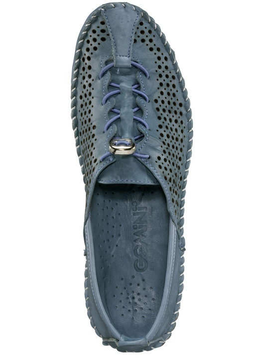 Slipper & Schnürschuhe - Gemini, bequeme Damen-Slipper, Weite G, mit herausnehmbarem Fußbett Ansicht 3 Slipper & Schnürschuhe - Gemini, bequeme Damen-Slipper, Weite G, mit herausnehmbarem Fußbett, in Größe 036 bis 042, in Farbe JEANS Ansicht 3