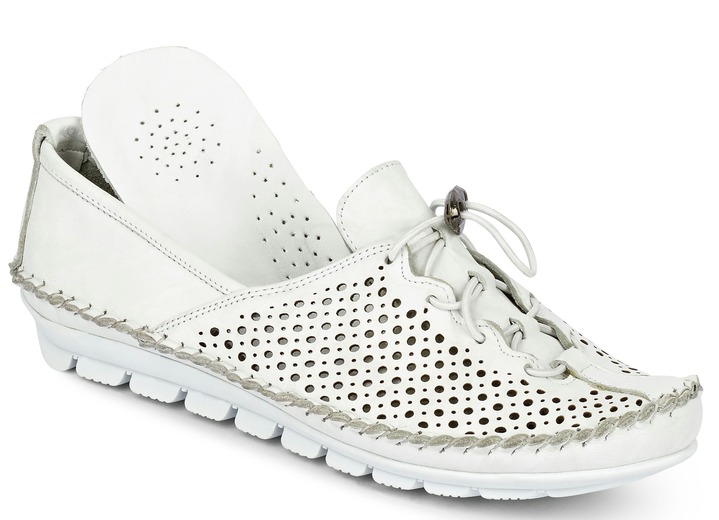 Slipper & Schnürschuhe - Gemini, bequeme Damen-Slipper, Weite G, mit herausnehmbarem Fußbett Ansicht 10 Slipper & Schnürschuhe - Gemini, bequeme Damen-Slipper, Weite G, mit herausnehmbarem Fußbett, in Größe 036 bis 042, in Farbe JEANS Ansicht 10