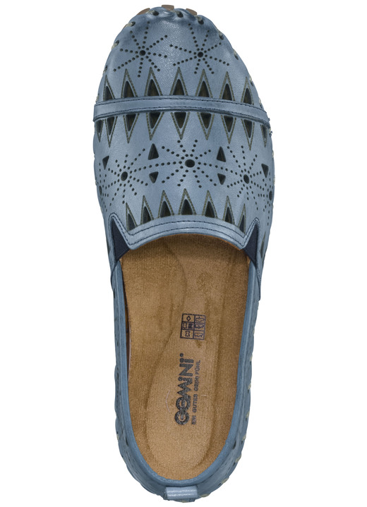 Slipper & Schnürschuhe - Gemini, sommerliche Damen-Slipper, Weite G, mit herausnehmbarem Fußbett Ansicht 6 Slipper & Schnürschuhe - Gemini, sommerliche Damen-Slipper, Weite G, mit herausnehmbarem Fußbett, in Größe 036 bis 042, in Farbe ROT Ansicht 6