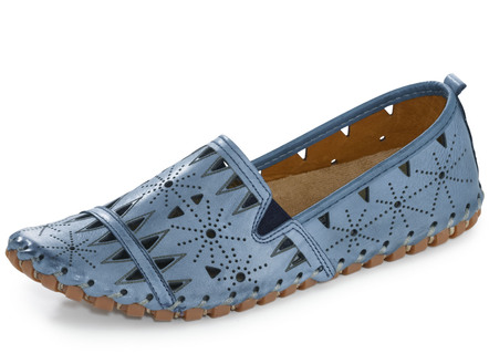 Gemini, sommerliche Damen-Slipper, Weite G, mit herausnehmbarem Fußbett