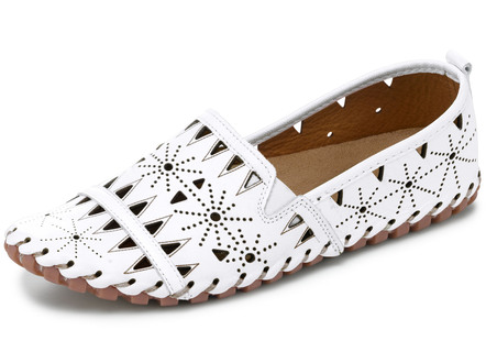 Gemini, sommerliche Damen-Slipper, Weite G, mit herausnehmbarem Fußbett