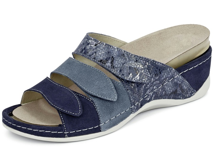 Sandaletten & Pantoletten - Mubb, bequeme Damen-Pantoletten, Weite H, mit herausnehmbarem Fußbett, in Größe 036 bis 042, in Farbe ZARTROSA Ansicht 4