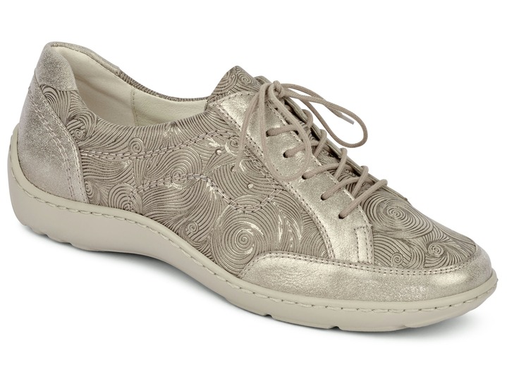 Schnürschuh in 4 Farben mit herausnehmbarem Lederfußbett Schnürschuh in 4 Farben mit herausnehmbarem Lederfußbett