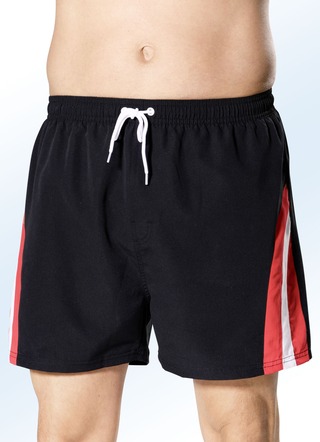 Zweierpack Badeshorts mit seitlichen Einsätzen, Microfaser