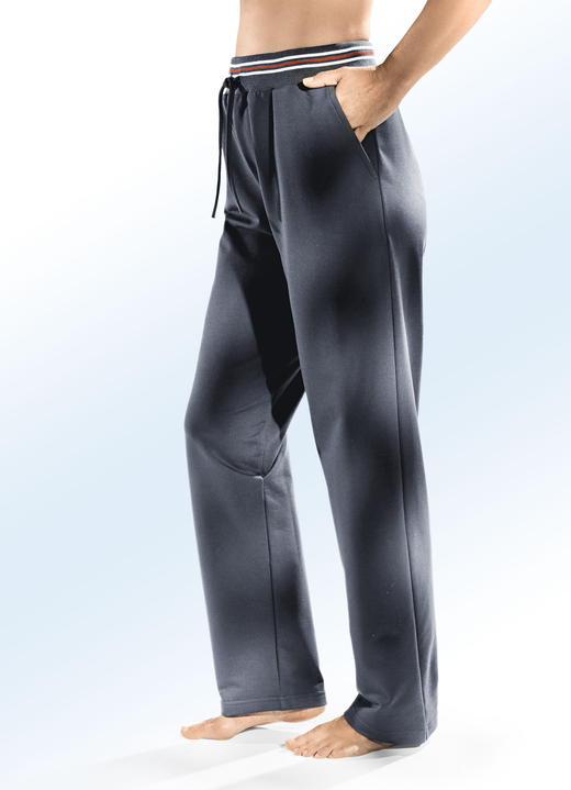 Hosen - Hose mit Dehnbund rundum, in Größe 018 bis 054, in Farbe MARINE Ansicht 3