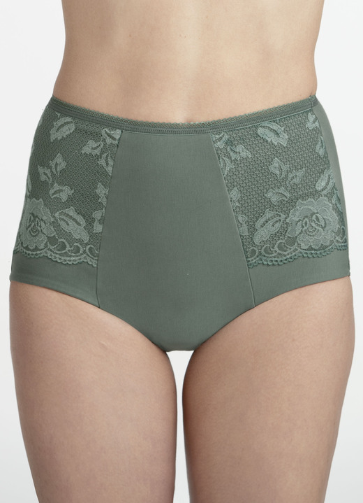 Miederhosen - Miss Mary Miederhose mit Elastikspitze, in Größe 038 bis 054, in Farbe WEISS Ansicht 7