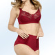 Soft-BH - Miss Mary BH mit elastischen Spitzeneinsätzen – Farbe ROT – Ansicht 1 Soft-BH - Miss Mary BH mit elastischen Spitzeneinsätzen, in Größe 080 bis 120, in Cup H, in Farbe MARINE – Farbe ROT – Ansicht 1