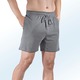Shortys - Zweierpack Schlaf- und Freizeithosen kurz mit Durchzugsband – Farbe 1X SCHWARZ, 1X GRAFIT – Ansicht 2 Shortys - Zweierpack Schlaf- und Freizeithosen kurz mit Durchzugsband, in Größe 046 bis 062, in Farbe 1X PETROL, 1X ANTHRAZIT – Farbe 1X SCHWARZ, 1X GRAFIT – Ansicht 2