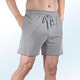 Shortys - Zweierpack Schlaf- und Freizeithosen kurz mit Durchzugsband – Farbe 1X MARINE, 1X GRAU MELIERT – Ansicht 2 Shortys - Zweierpack Schlaf- und Freizeithosen kurz mit Durchzugsband, in Größe 046 bis 062, in Farbe 1X PETROL, 1X ANTHRAZIT – Farbe 1X MARINE, 1X GRAU MELIERT – Ansicht 2