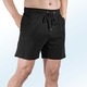 Shortys - Zweierpack Schlaf- und Freizeithosen kurz mit Durchzugsband – Farbe 1X SCHWARZ, 1X GRAFIT – Ansicht 1 Shortys - Zweierpack Schlaf- und Freizeithosen kurz mit Durchzugsband, in Größe 046 bis 062, in Farbe 1X PETROL, 1X ANTHRAZIT – Farbe 1X SCHWARZ, 1X GRAFIT – Ansicht 1