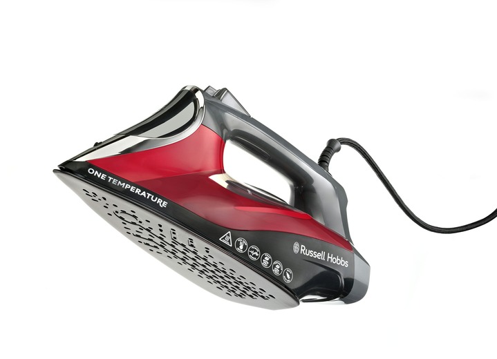 Bügeleisen - Russell Hobbs Dampfbügeleisen, in Farbe SCHWARZ-ROT