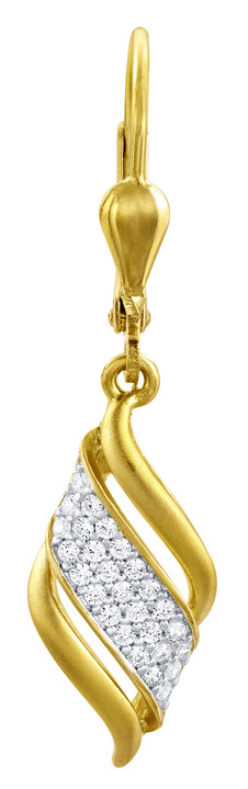 Ohrschmuck - Ohrringe mit synthetischen Zirkonia, in Farbe  Ansicht 2