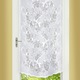 Klassisch - Fenster- und Türbehang mit gebogtem Abschluss – Farbe WEISS Klassisch - Fenster- und Türbehang mit gebogtem Abschluss, in Größe 309 (Fensterbehang, 2er-Set, H 80xB40 cm) bis 349 (Türbehang, H180xB90 cm), in Farbe WEISS