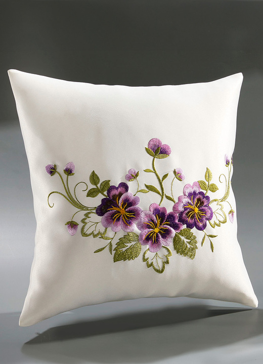 Tischdecken - Tisch- und Raumdekoration mit Blüten in Spitzen-Optik, in Größe 102 (Läufer, 40/ 85 cm) bis 404 (Kissenbezug, 40/ 40 cm), in Farbe SEKT Ansicht 4