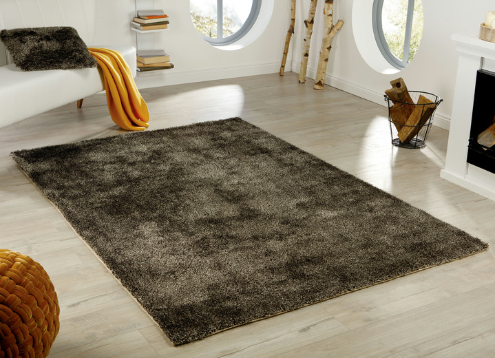 Modern - Hochflor-Teppiche und Kissen mit Baumwoll-Rückseite, in Größe 113 (Brücke, 80x150 cm) bis 915 (Kissen mit Füllung, 45x45 cm), in Farbe WEISS Ansicht 2